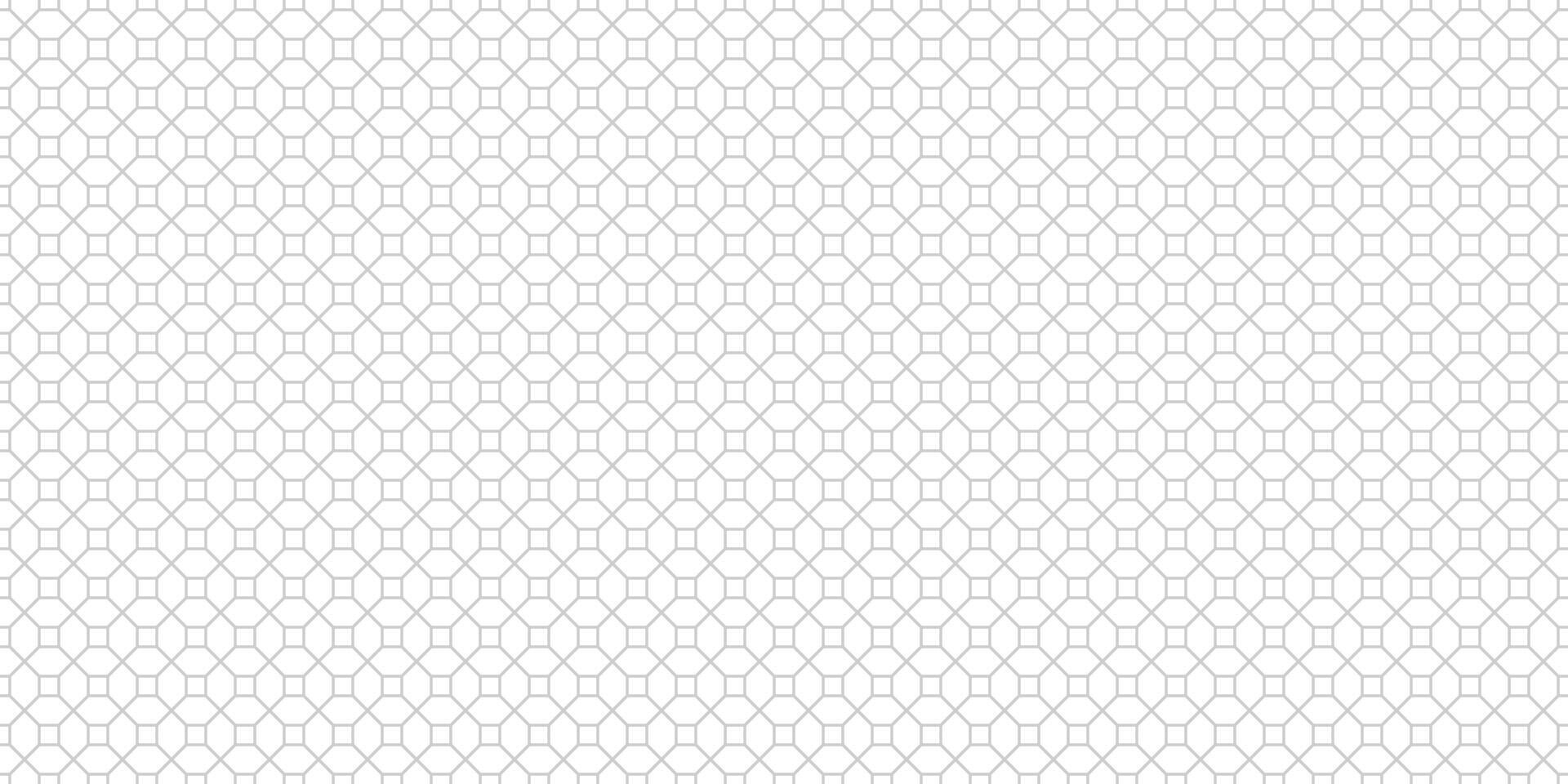 Simple Elegant Arabesque Seamless Square Geometric Tiles Pattern Vector Texture Design