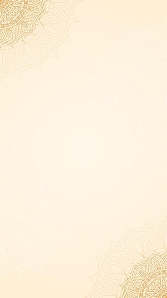 Intriguing Whorls Of Delicate Geometric Mandala Patterns Blank Vertical Vector Background Design