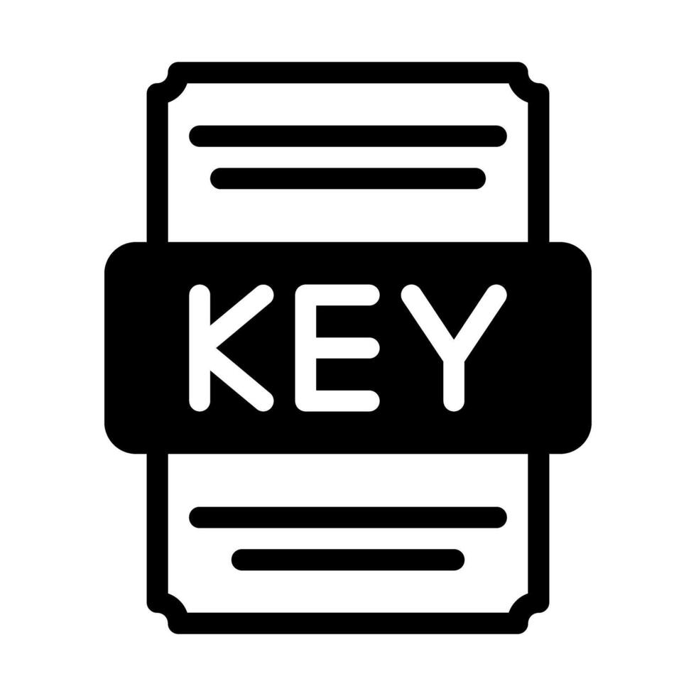 Keynote spreadsheet file icon with black fill design. vector illustration.
