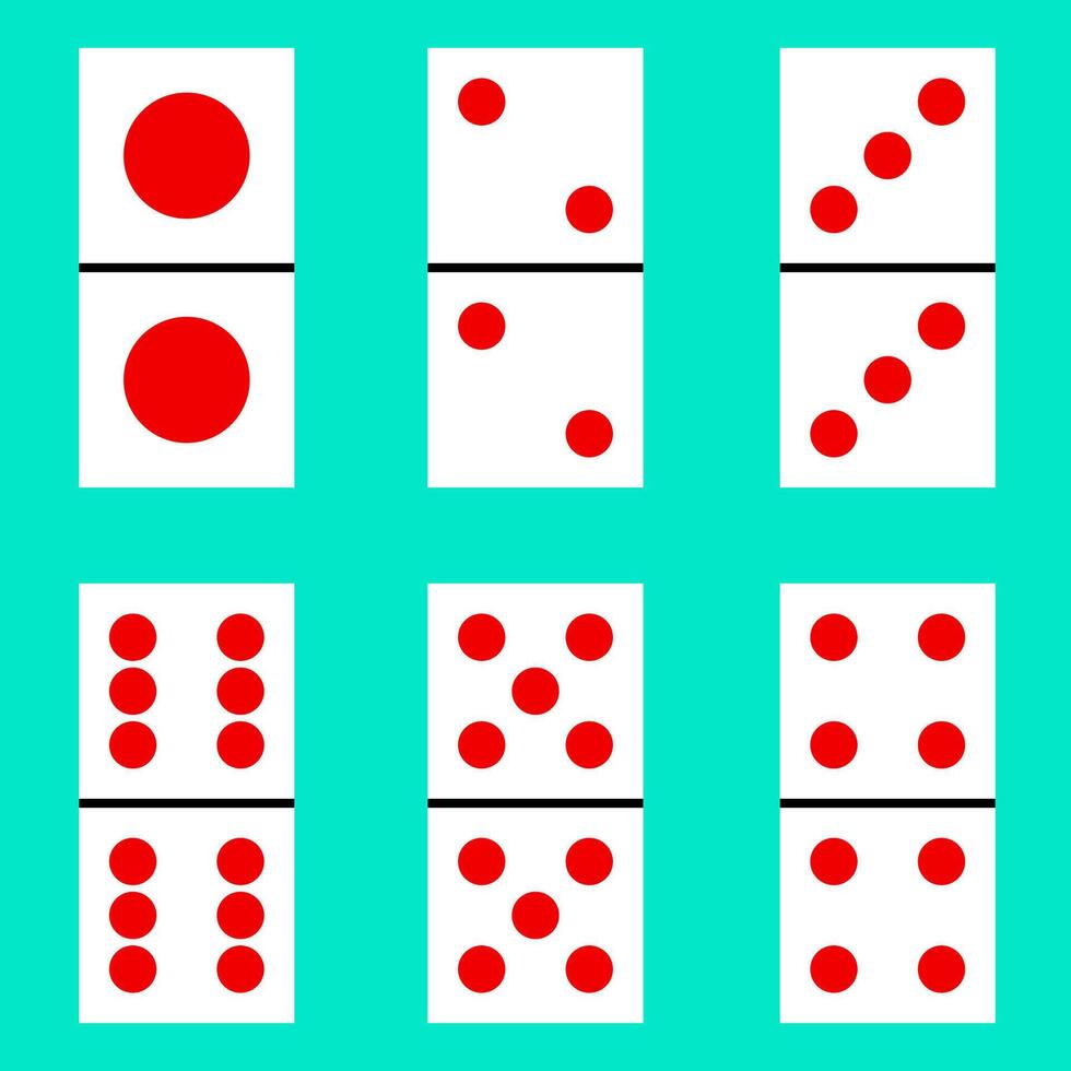 Domino card Logo Template vector icon illustration design. game.