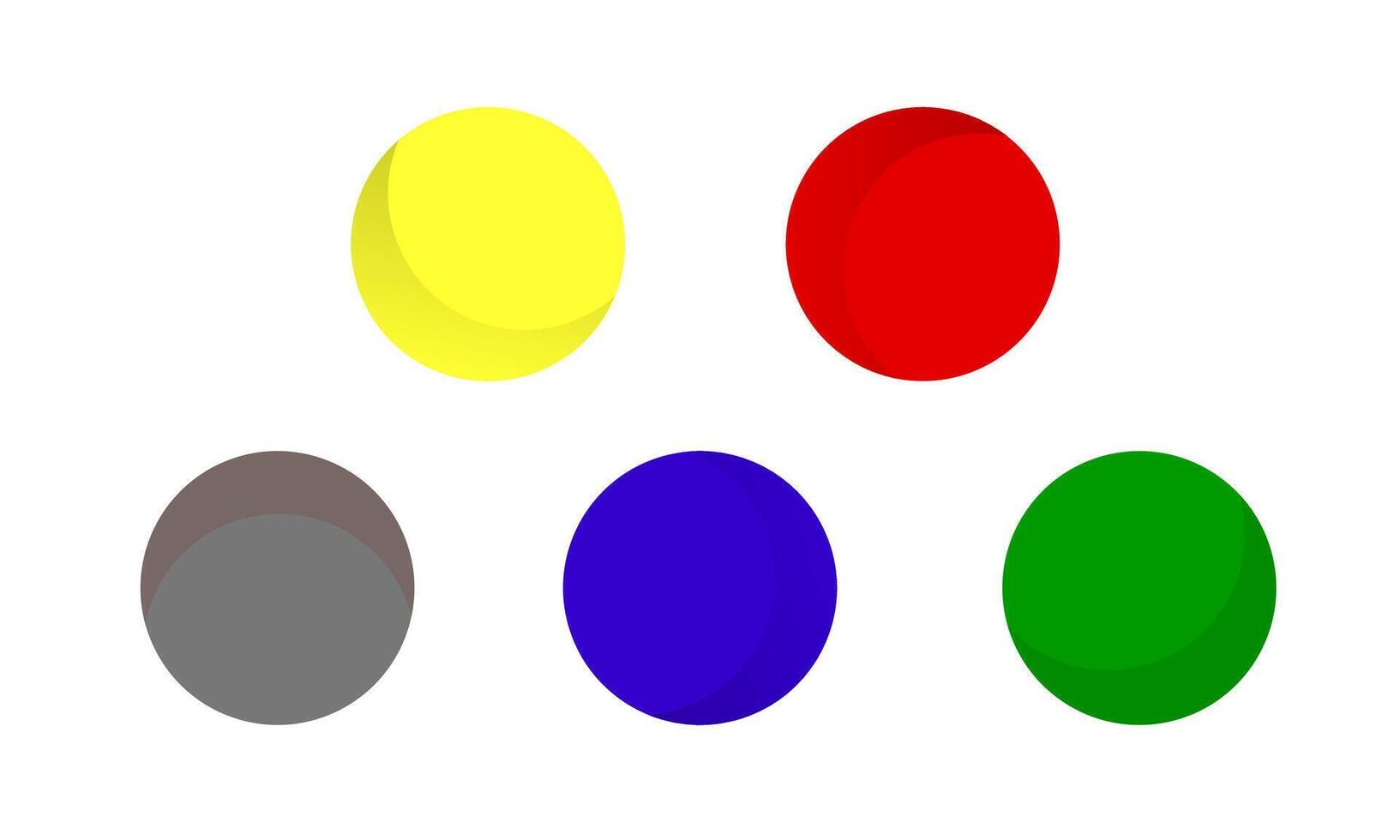 Collection of colorful balls. circle. bubble. vector