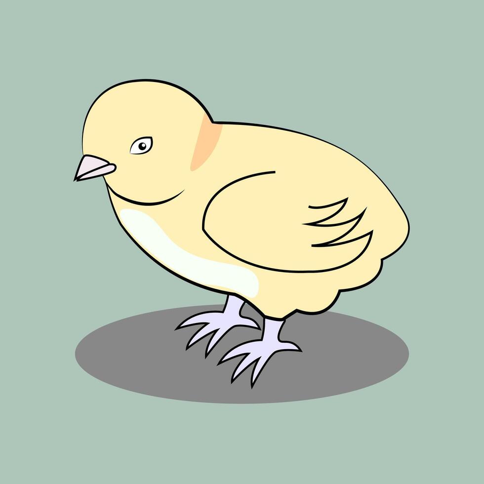 cute chick illustration. cartoon. vector