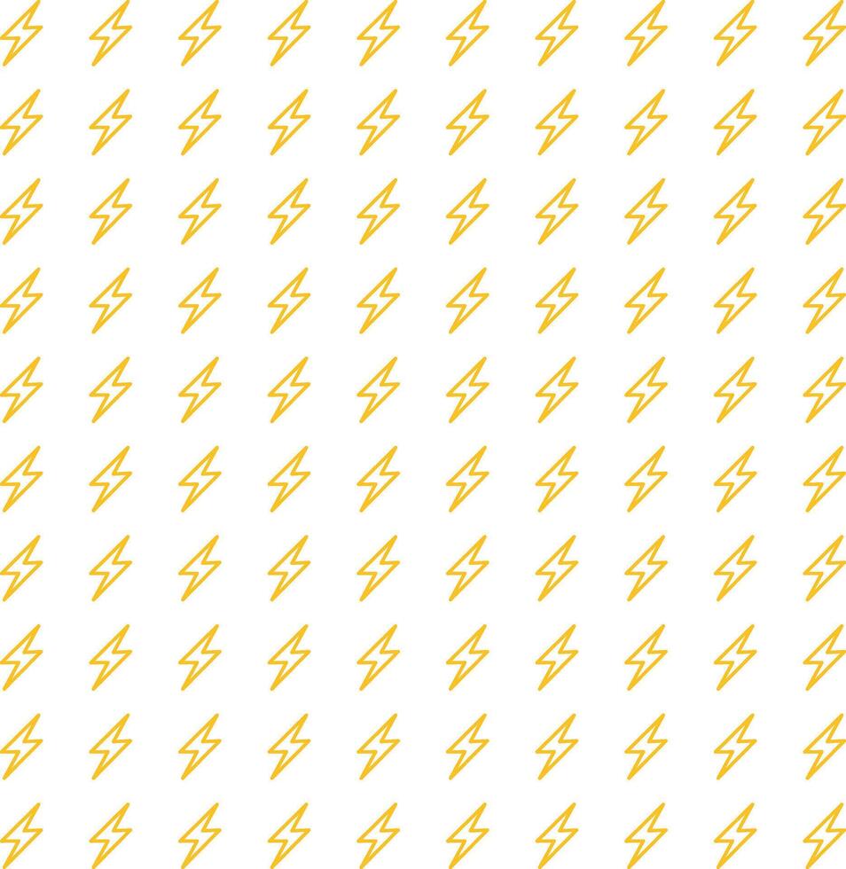 Outlined lightning bolts, thunder bolt , power electric flash seamless pattern vector illustration