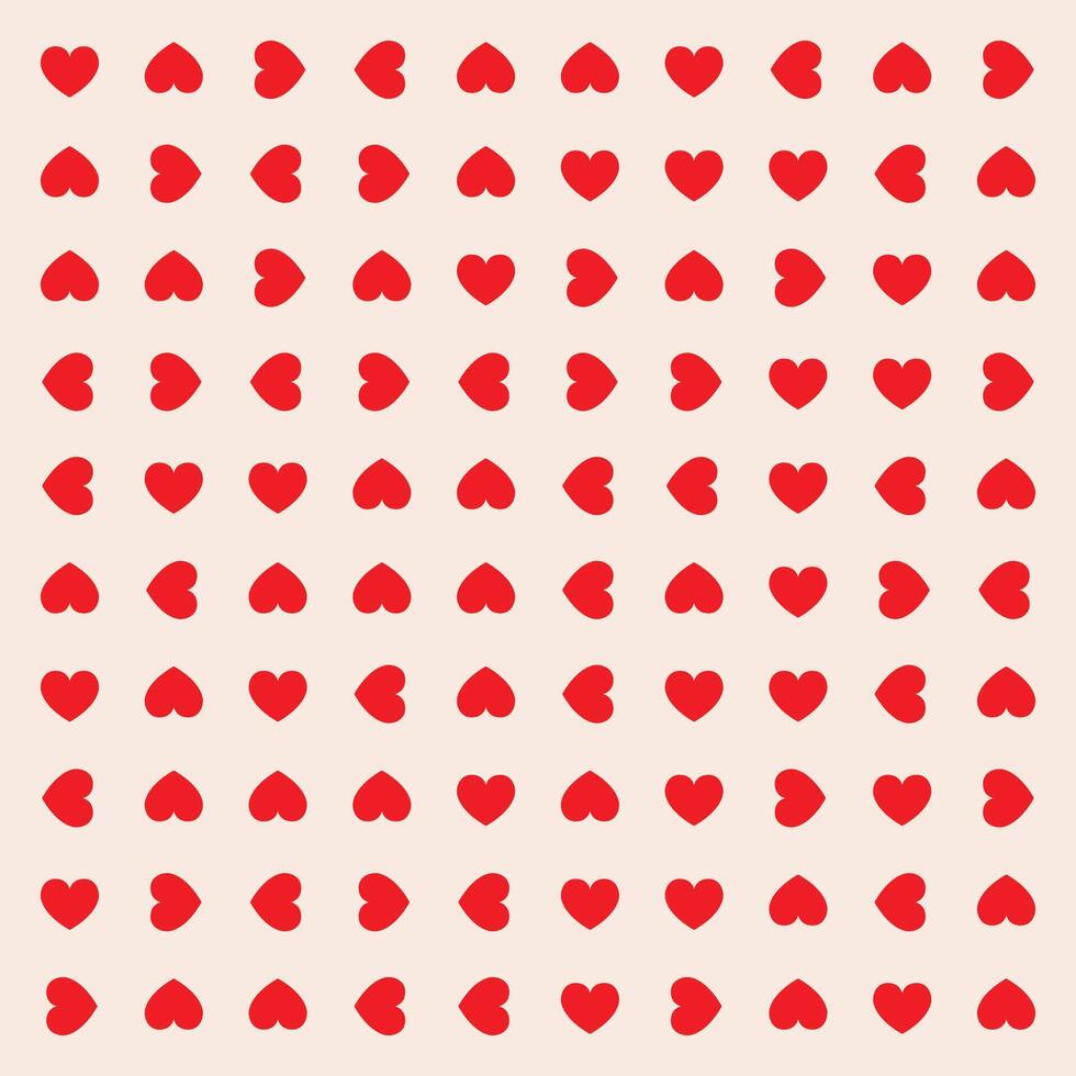 Small red hearts seamless pattern vector illustration design