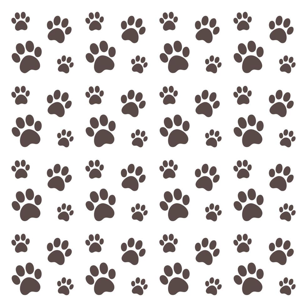 A collection of footprints from the wild animal kingdom. vector