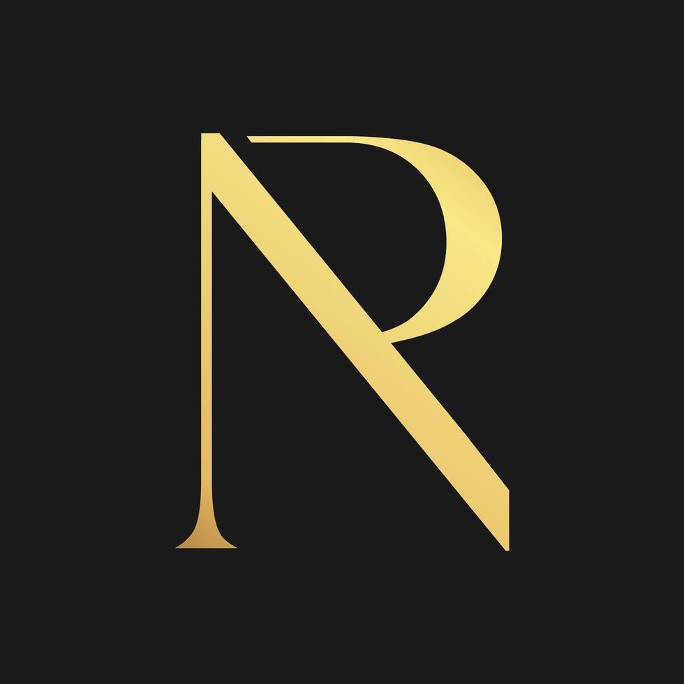 NR luxury logo vector