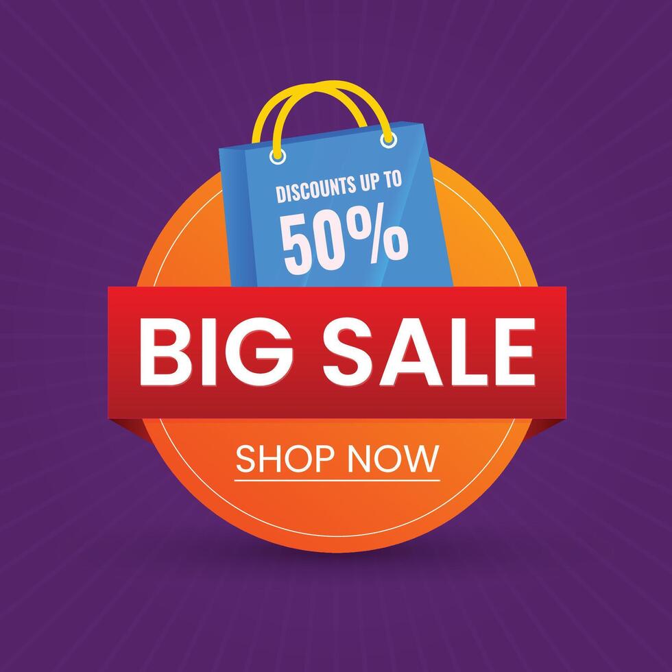 vector big sale promotion banner design