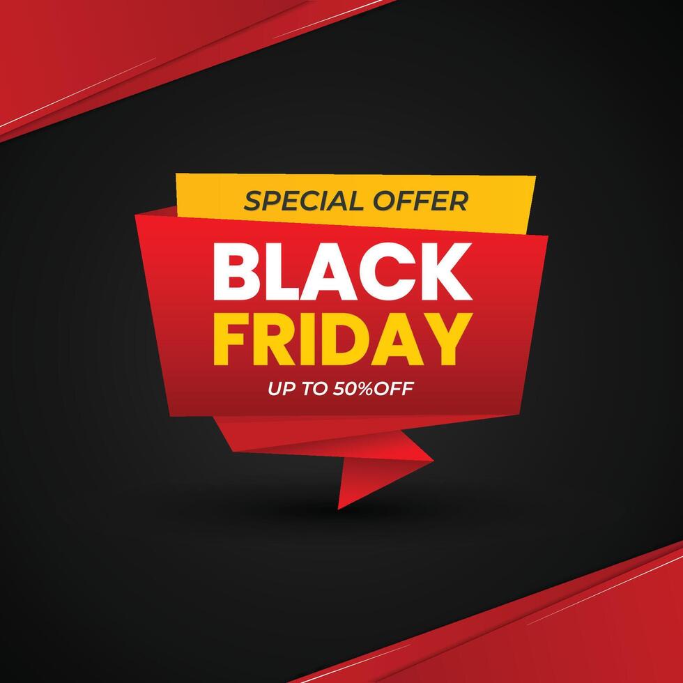 vector Black Friday Sale with Black Background