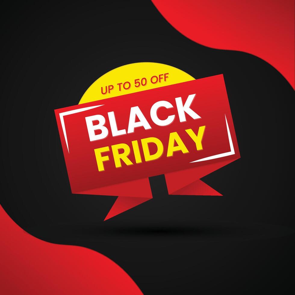 vector Black friday sale flat design discount and offer