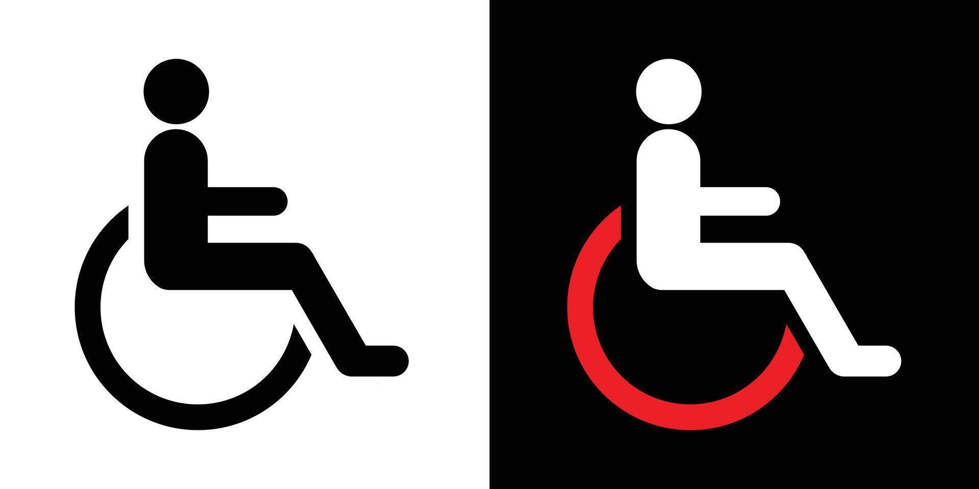 Symbol Sign. NPS wheelchair accessible sign. eps 10 vector