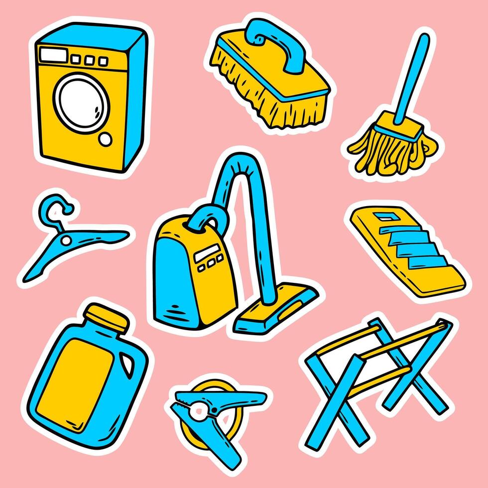 House Cleaning Hand Drawn Icon vector