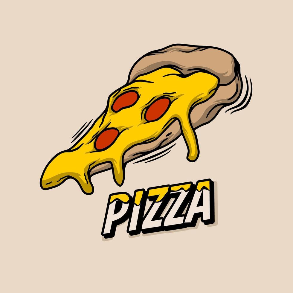 Illustration of Pizza Delight vector