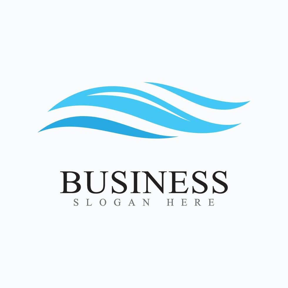Water Wave  Logo Template Vector