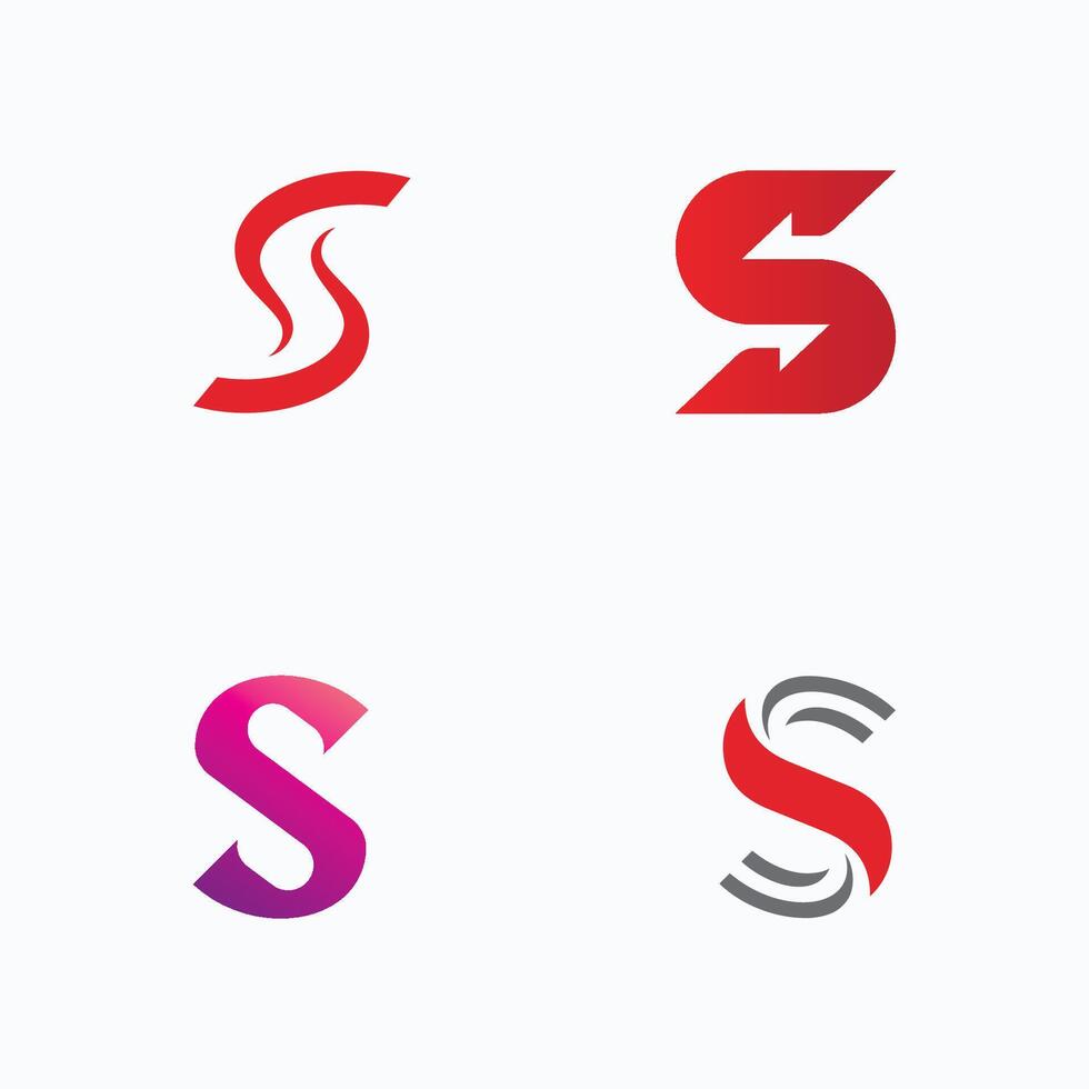 plantilla de vector de logotipo de letra s. diseño de logotipo inicial de letra s creativa