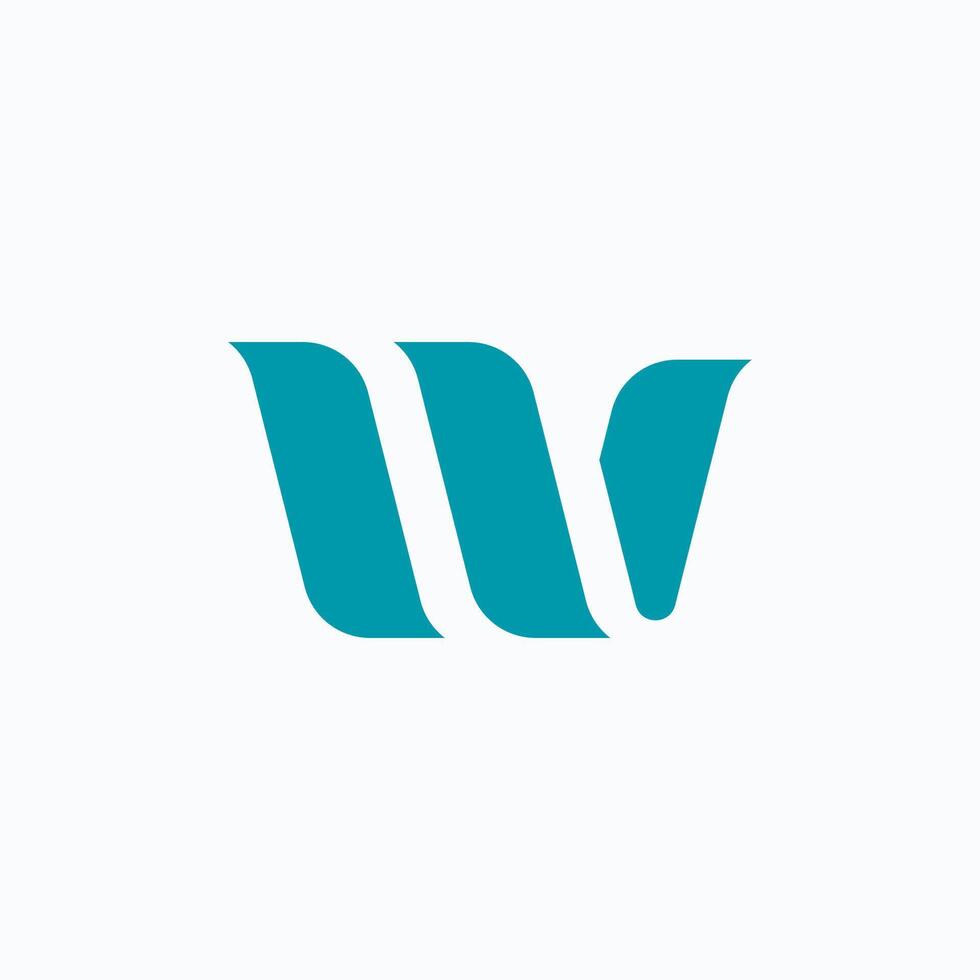 Initial letter W logo Vector template