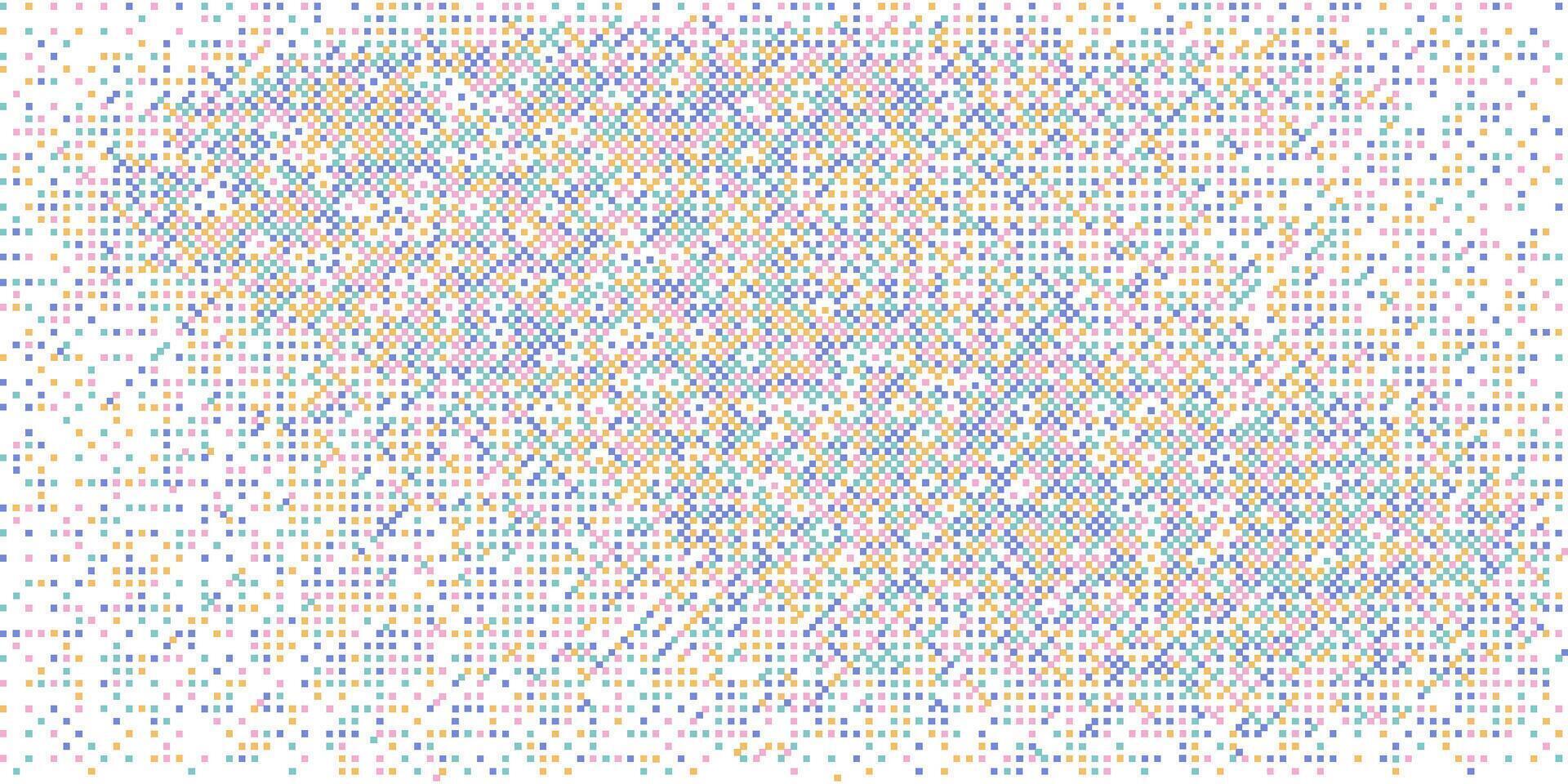 Pixelated Abstract Background Texture with small color Pixels and . bitmap illustration vector