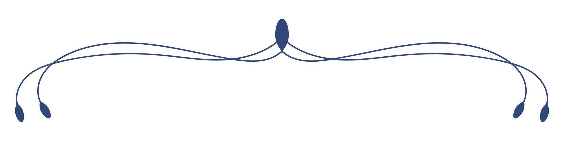 blue sailboat simple running line dividing line vector