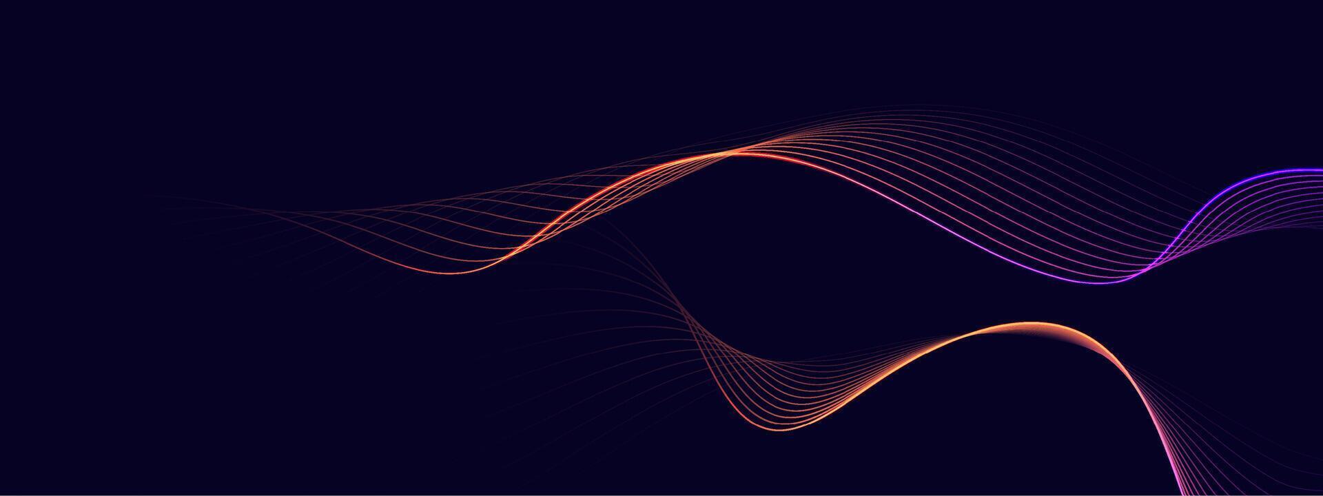 Abstract background with flowing lines. vector