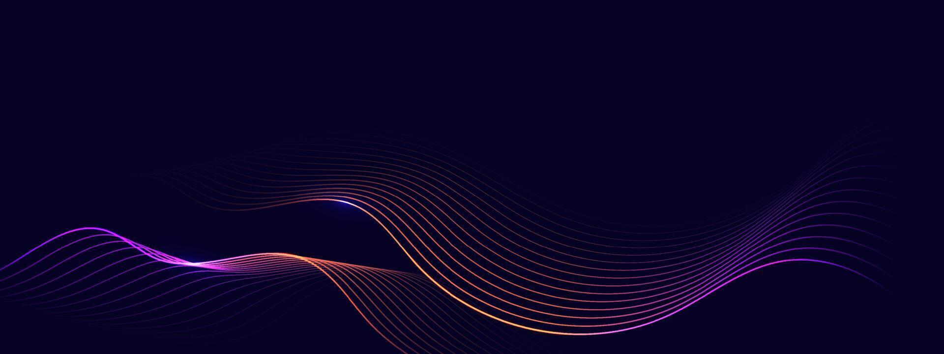 Abstract background with flowing lines. vector