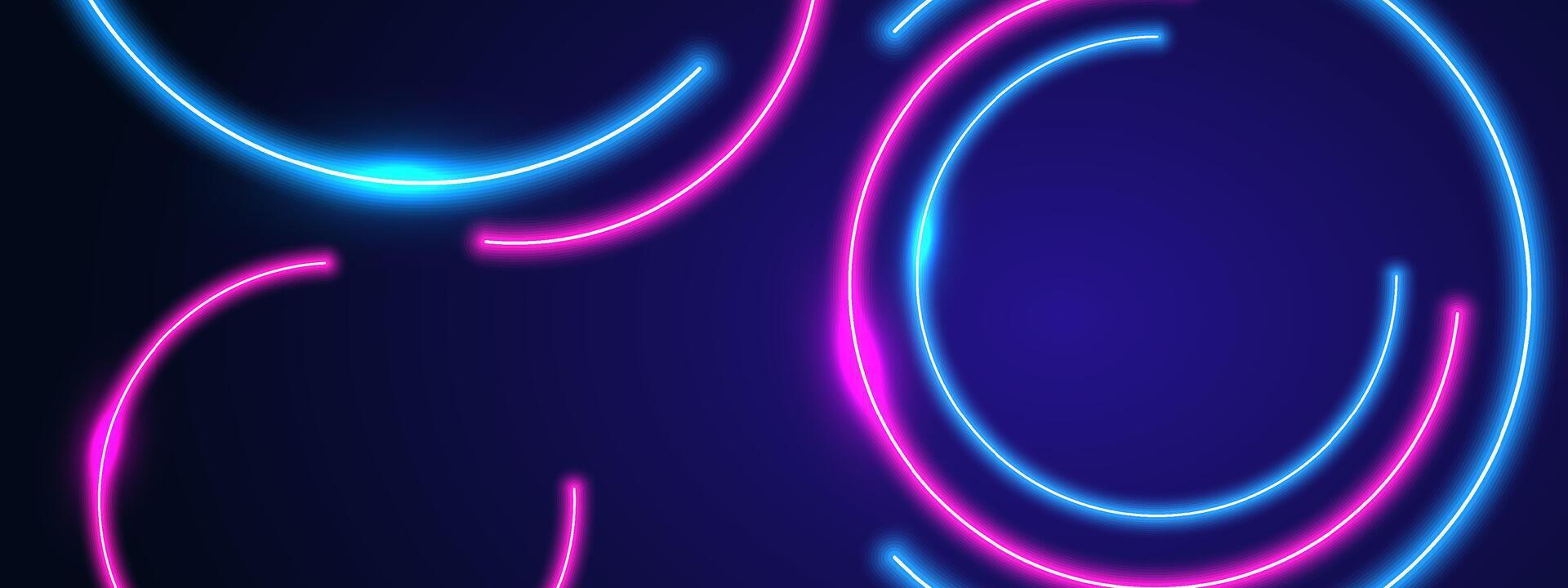 Fondo abstracto de luces de neón que brilla intensamente vector