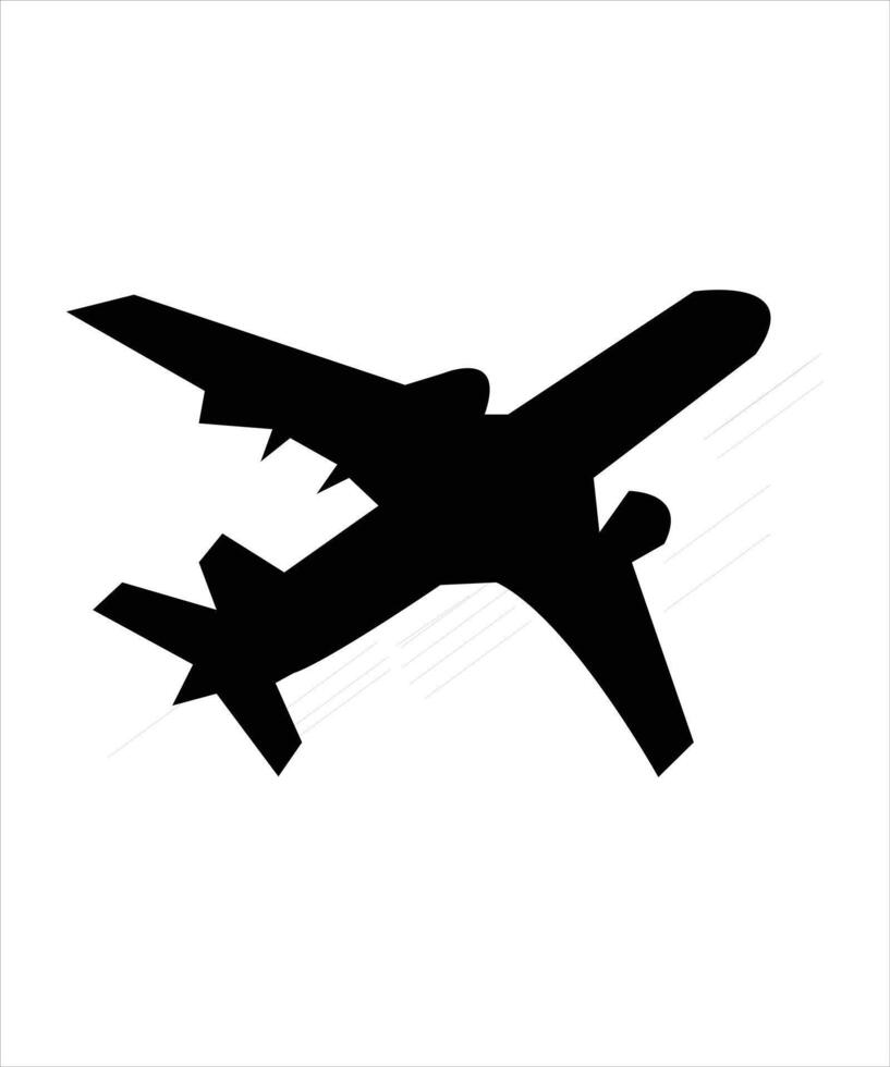 Airplane illustration on white background vector