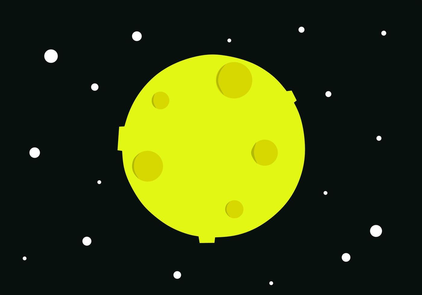 Space themed moon background vector