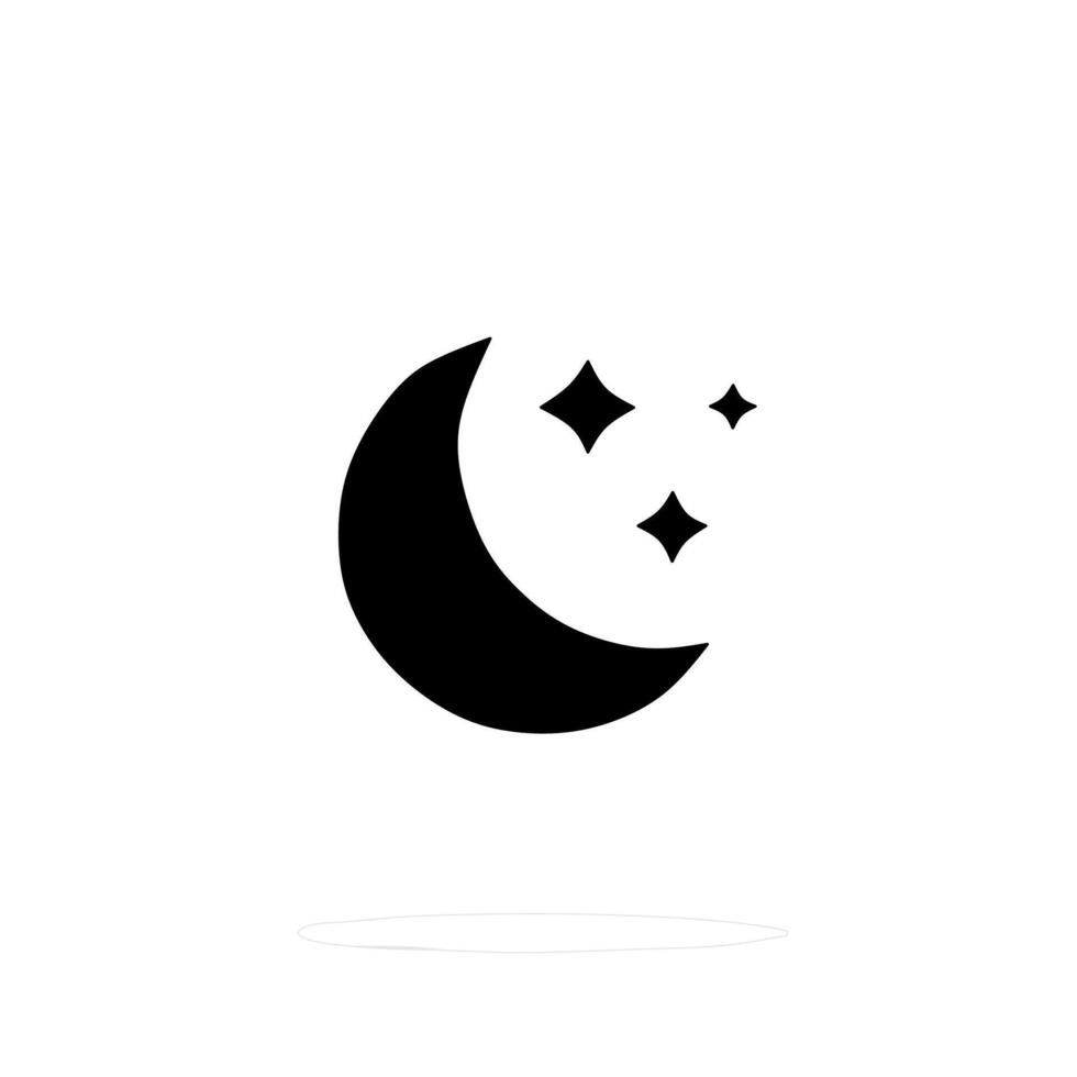 Illustration of the moon and stars vector