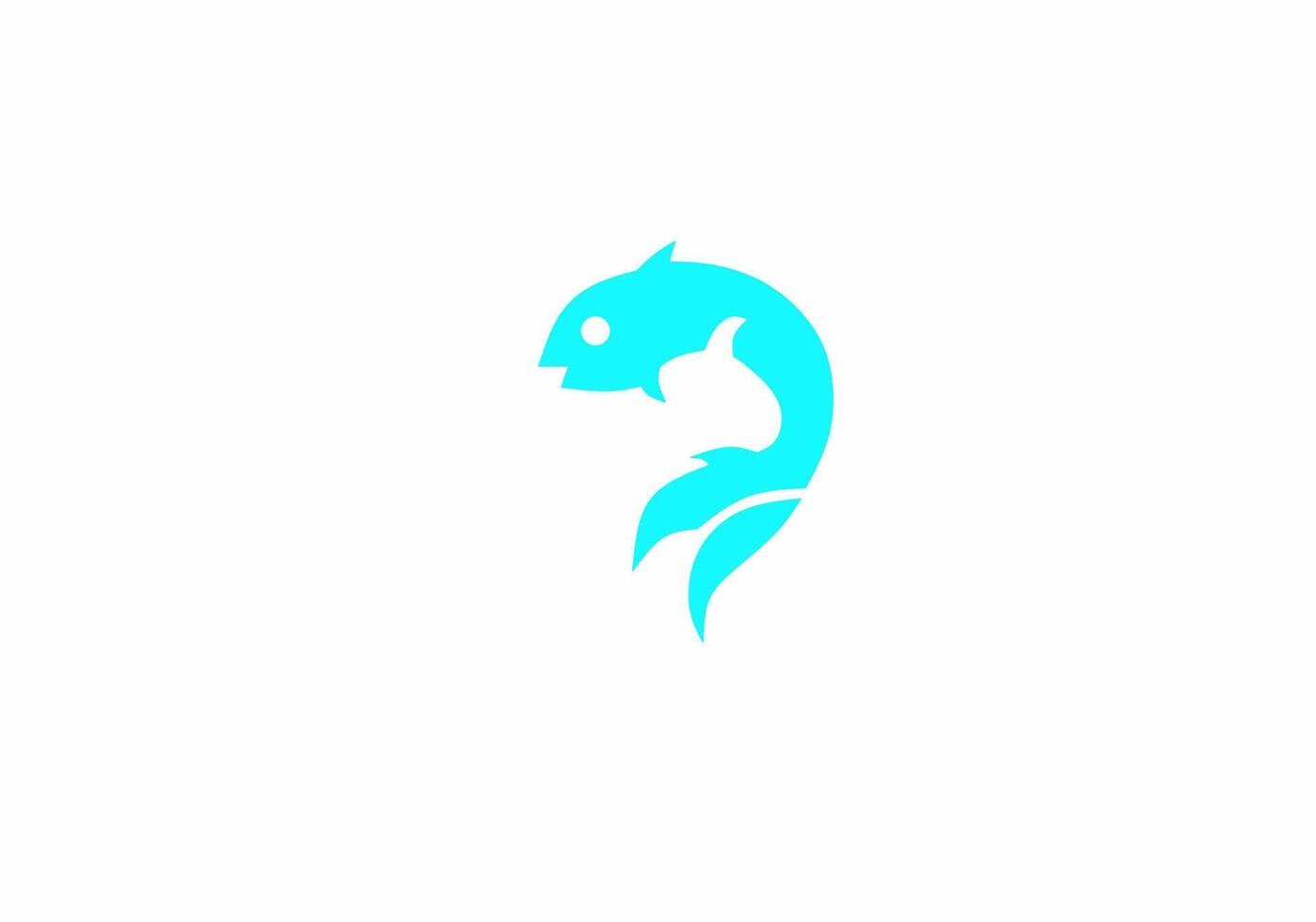 CatFish Logo company Eps Logo icon Design vector