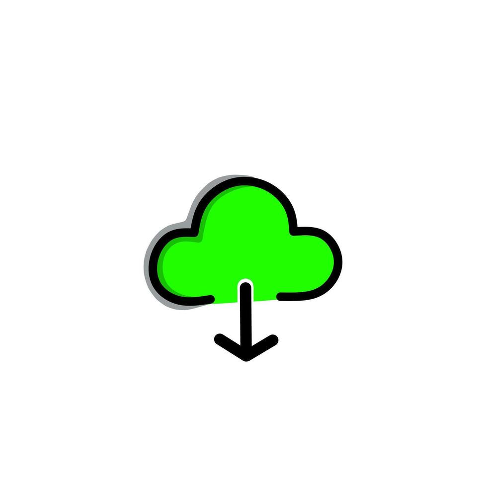 Downloads Icon logos vector