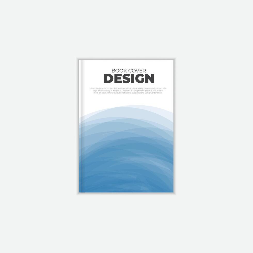 Business brochure book cover design template. vector