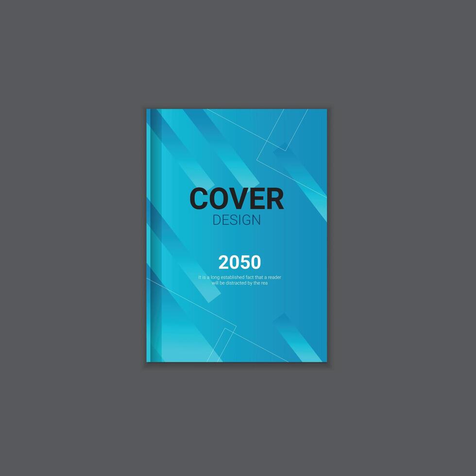 Business brochure book cover design template. vector