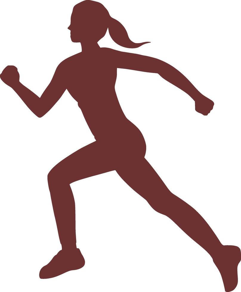 personaje de mujer corriendo vector