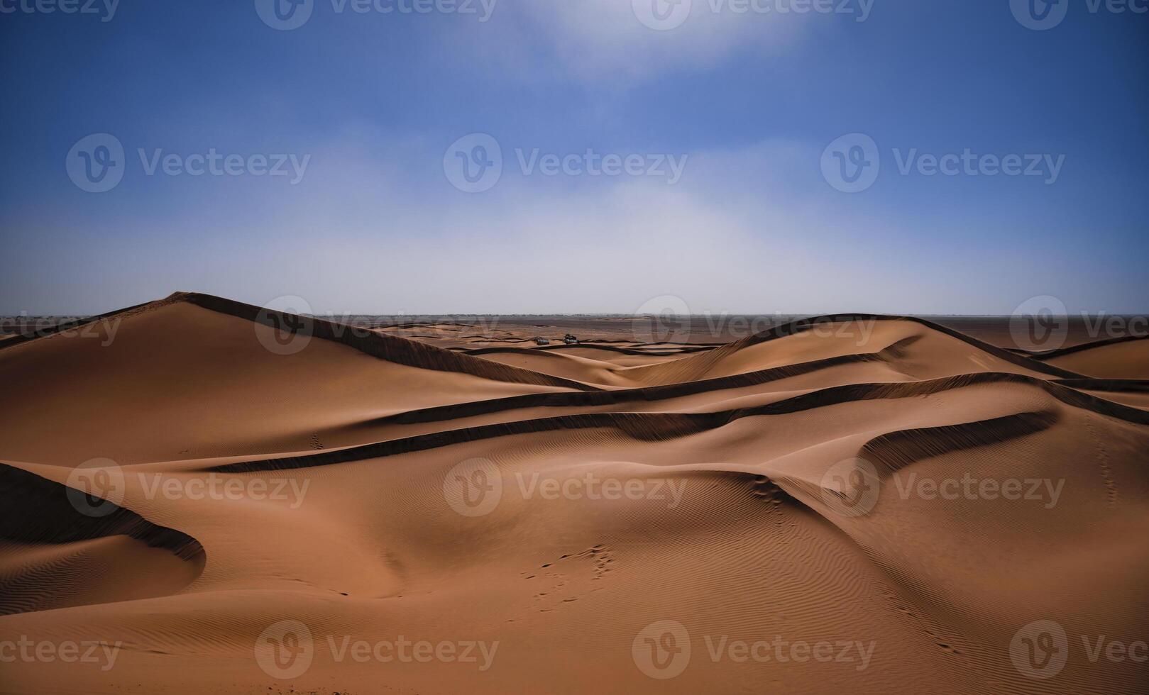 A sand dune of sahara desert at Mhamid el Ghizlane in Morocco photo