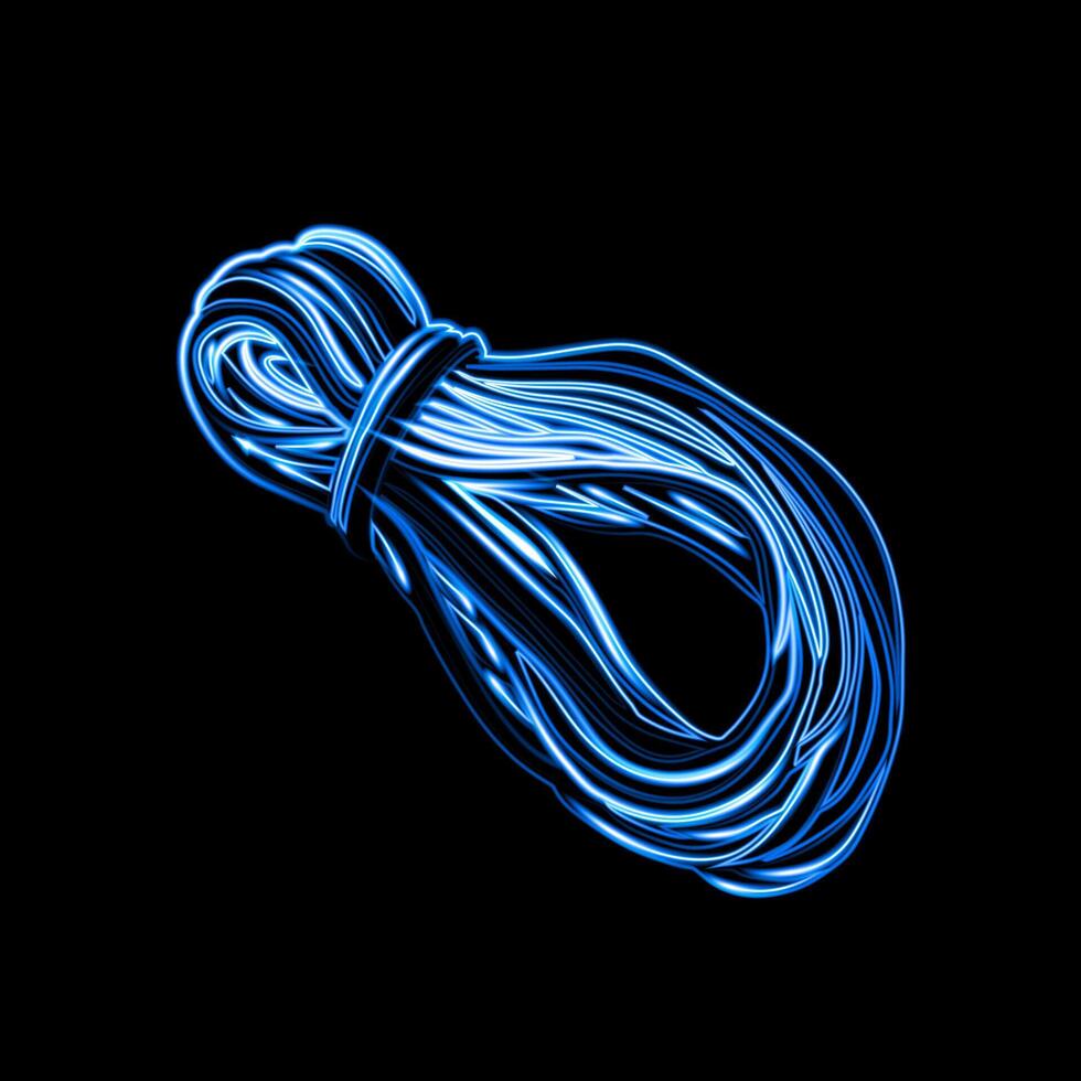 illustration of a rope for mountaineering and climbing. vector