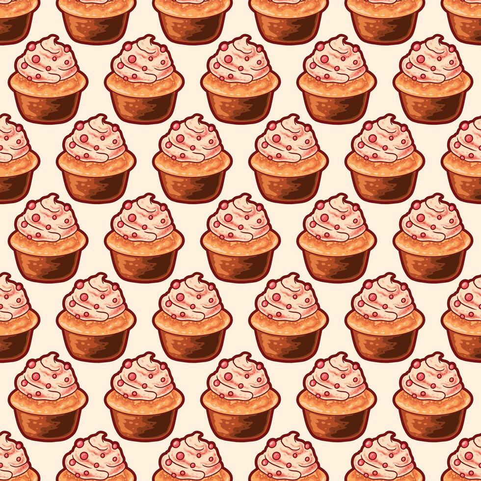 cake illustration pattern design vector