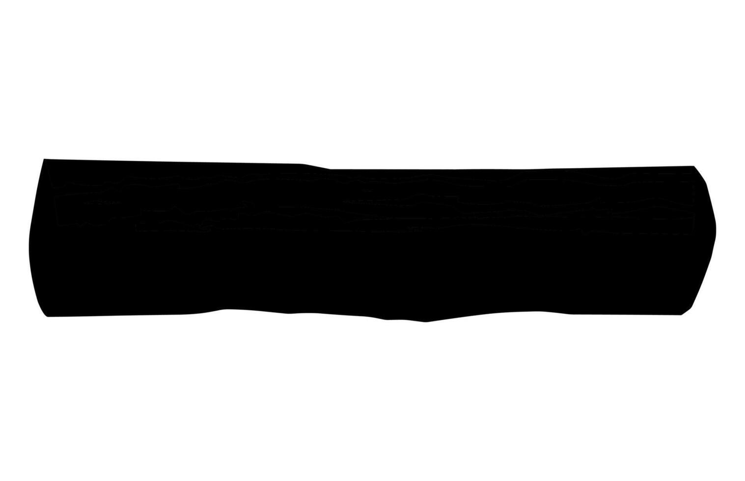 Split Log Silhouette, Tree log in black and white, Wooden Log Black . vector