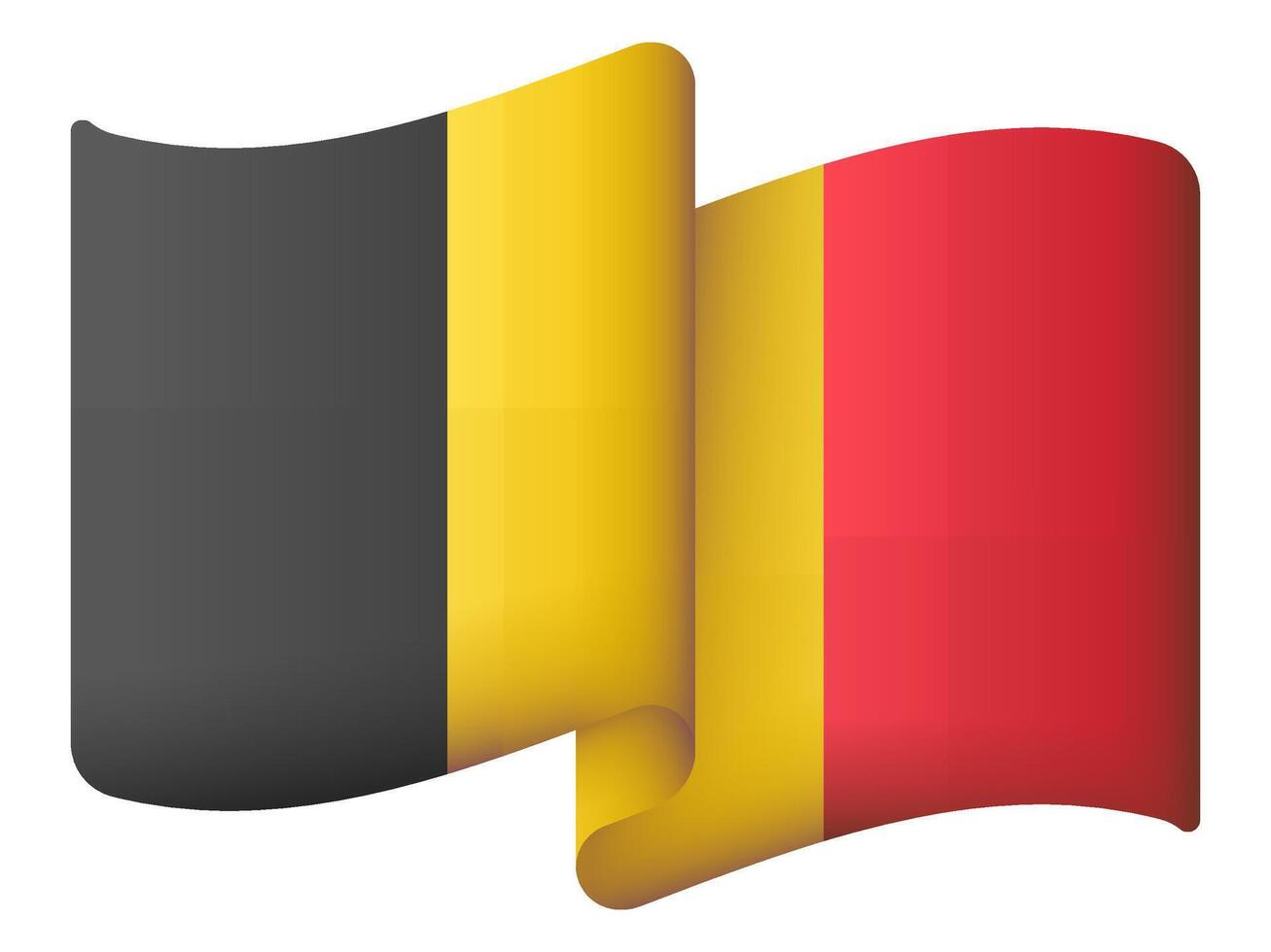 universal 3d waving flag in the wind national symbol for country and region in the worldwide vector