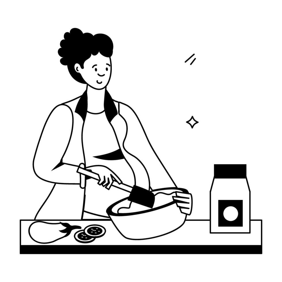 Pregnancy Activities Flat Icons vector