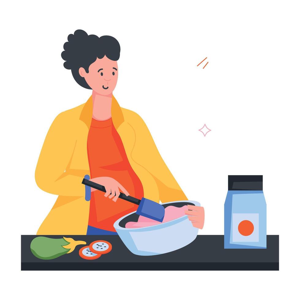 Pregnancy Activities Flat Icons vector