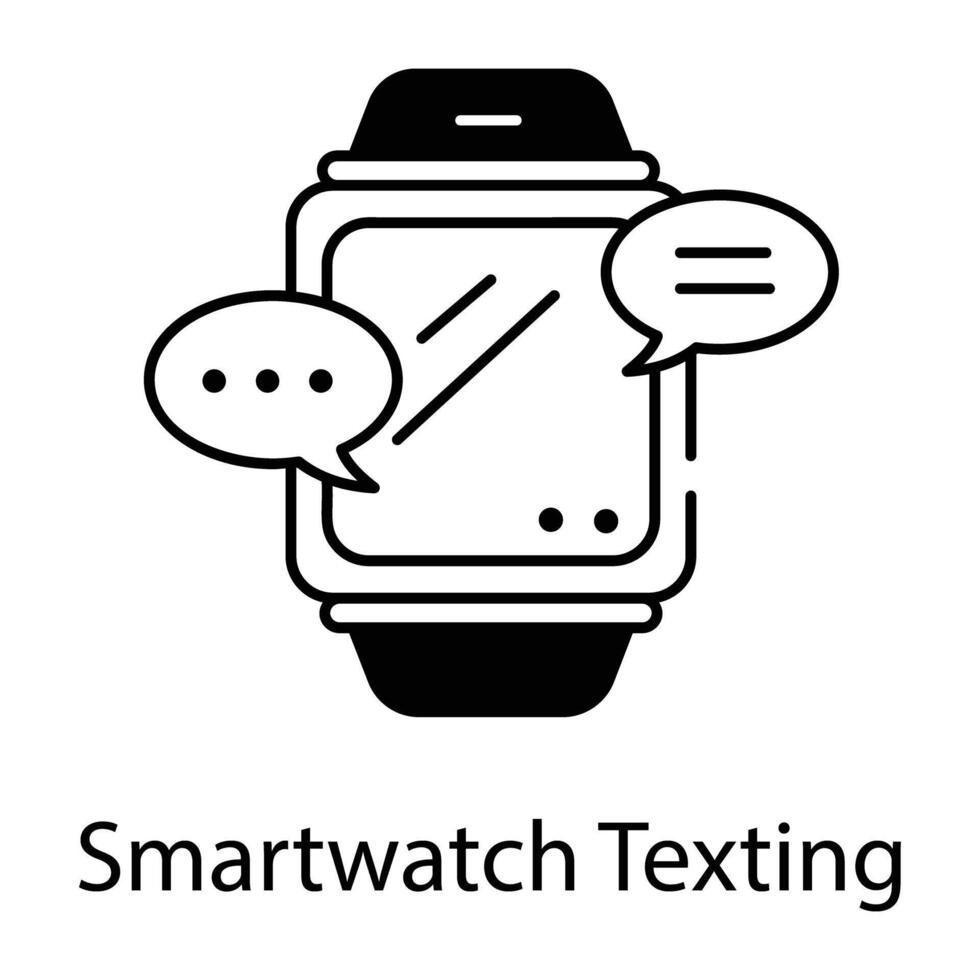 Linear Icons Depicting Watch Features vector