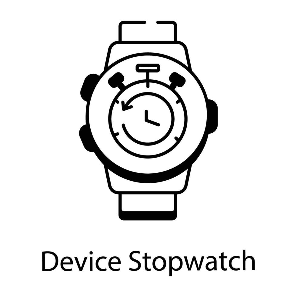 Depicting Smartwatch Functions vector