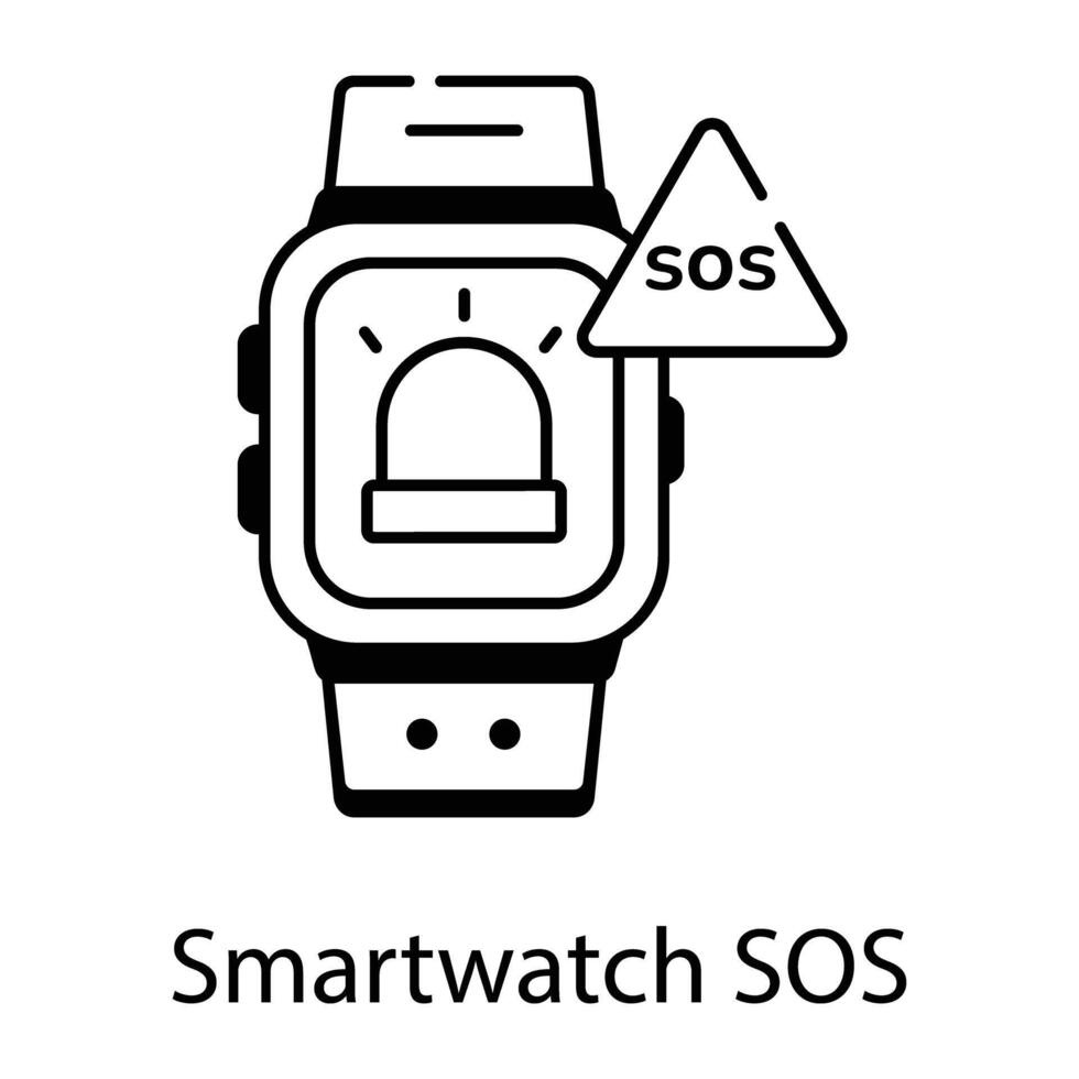 Depicting Smartwatch Functions vector