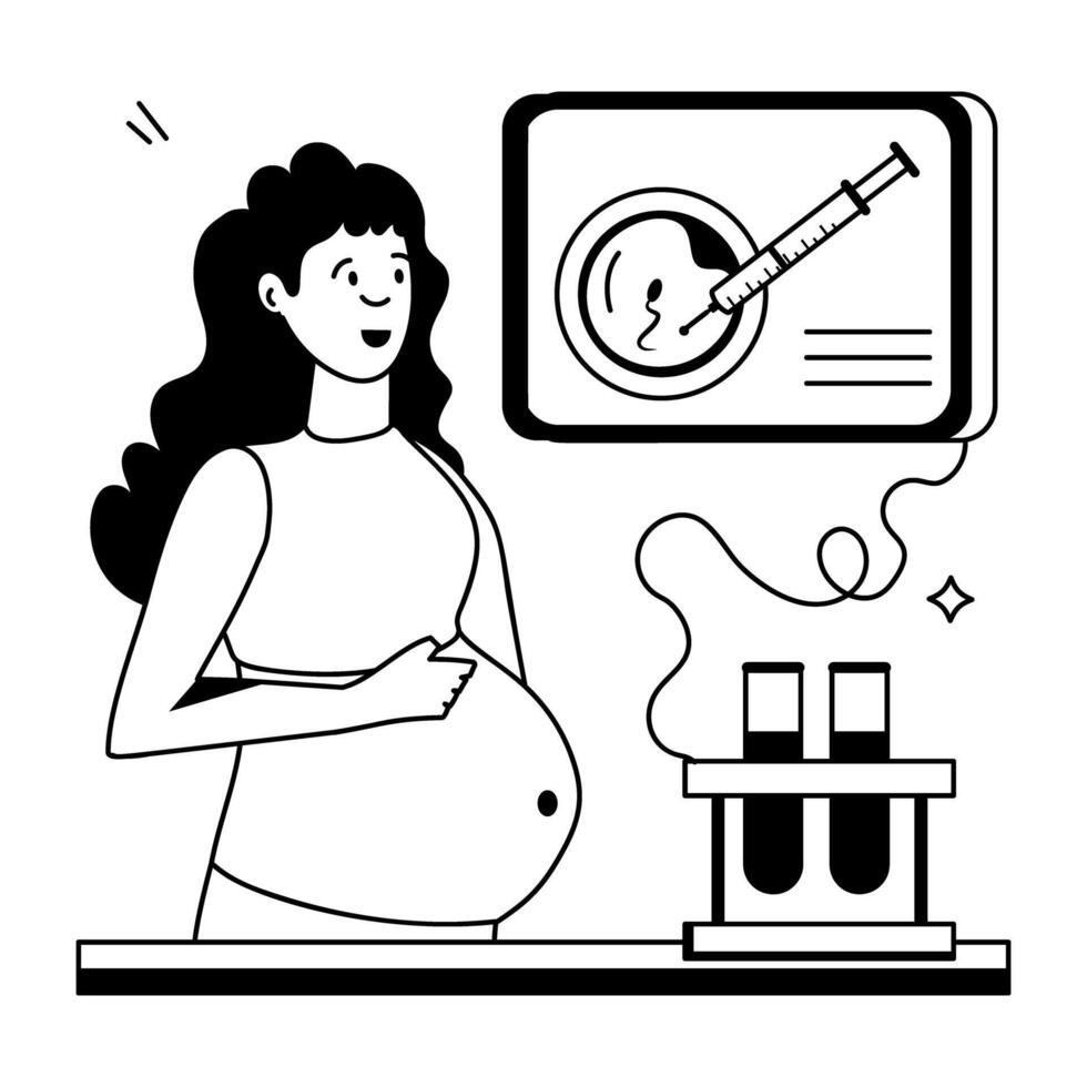 último conjunto de maternidad plano íconos vector