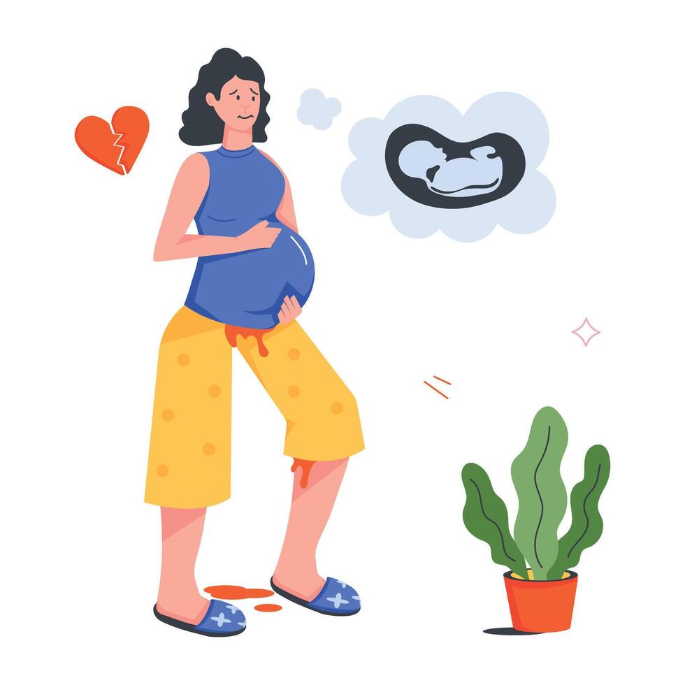 Latest Set of Maternity Flat Icons vector