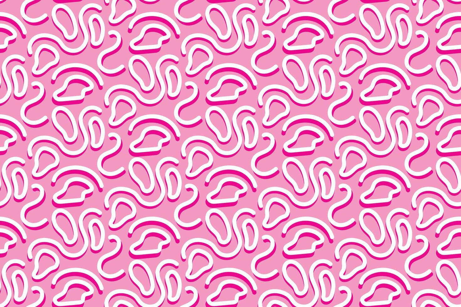 Seamless pattern with pink lines abstract hand drawn. illustration vector