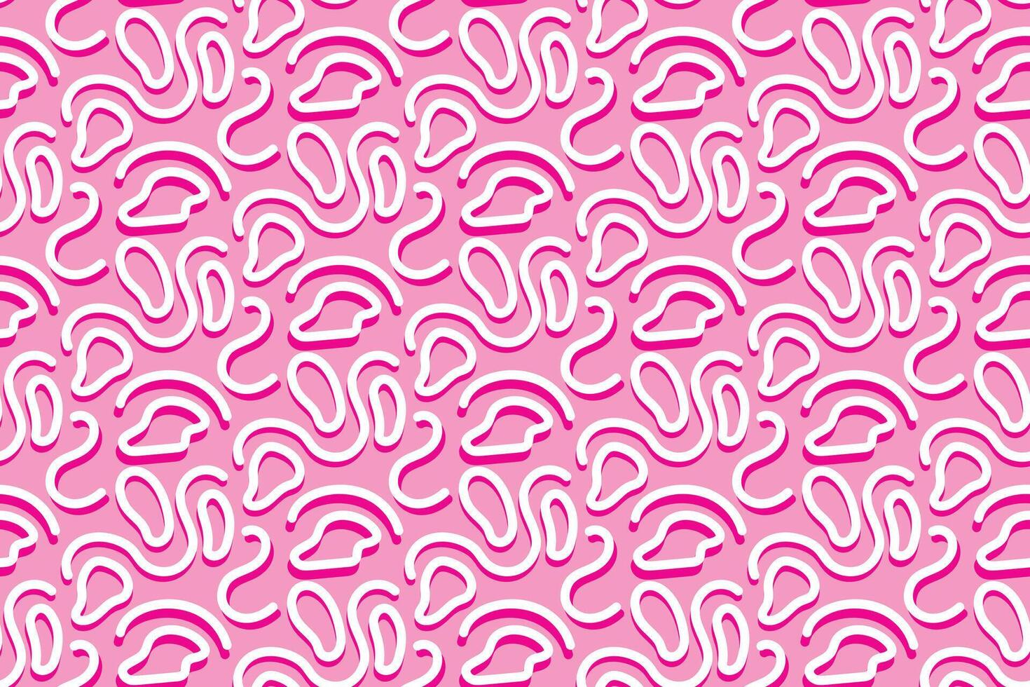 Seamless pattern with pink lines abstract hand drawn. illustration vector