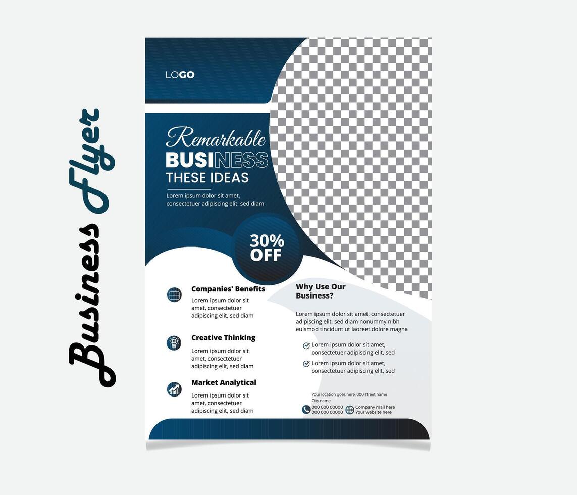 modern corporate business flyer ,Stylish professional business flyer,creative business flyer template vector