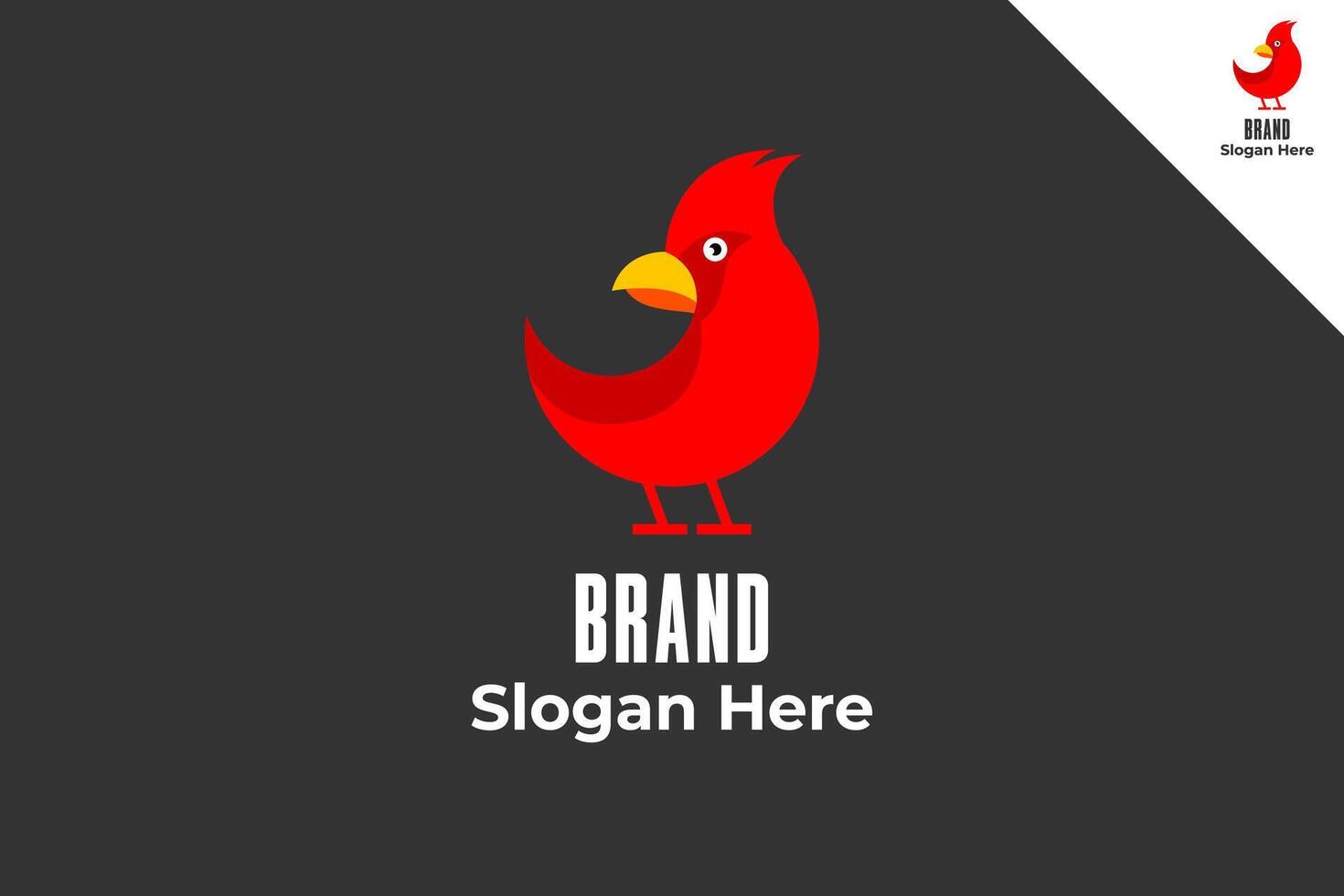 Bird logo template design. Modern and minimal logotype. Animal logo design illustration. Fit for brand, company, merch, icon, label, business. eps 10. vector