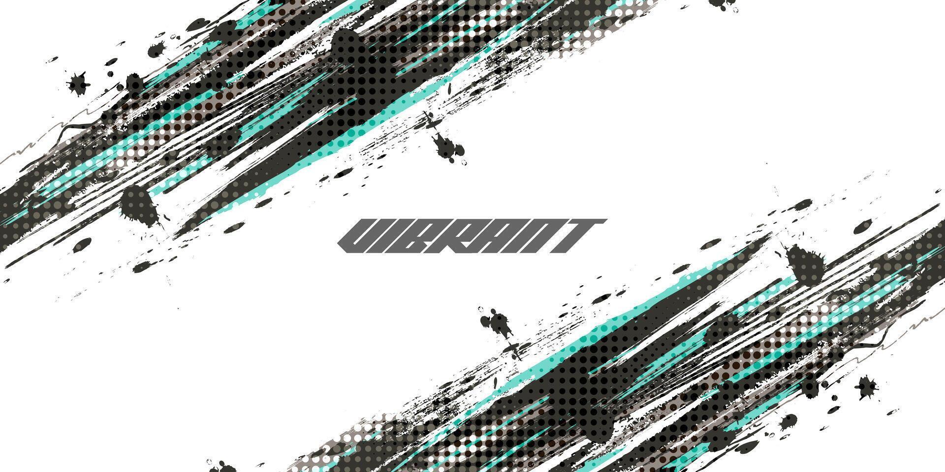 Abstract Brush Background with Blue and Gray Colors and Halftone Effect. Grunge Sports Background with Pop Art Style vector