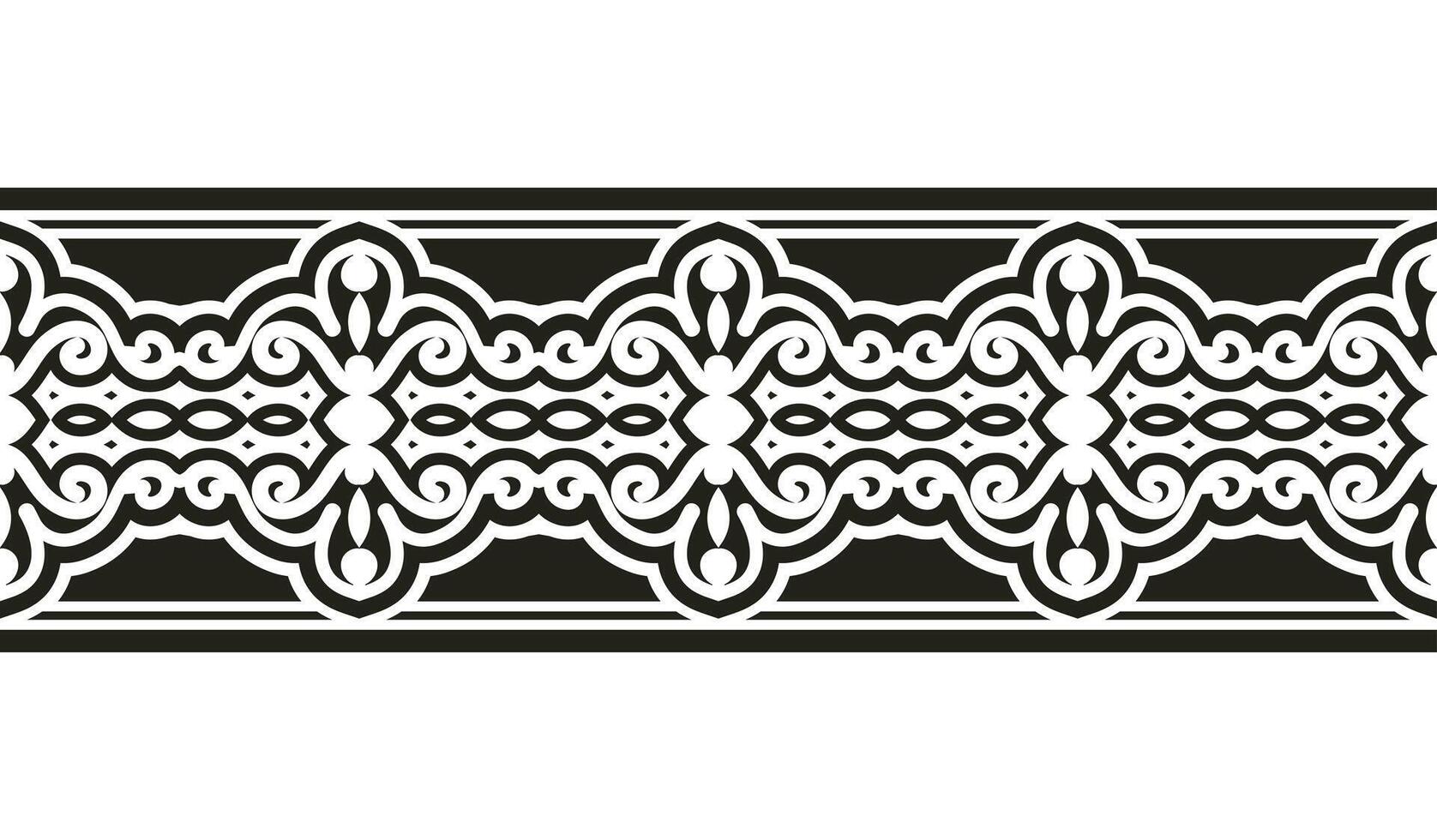 ornamental pattern border Design Template vector